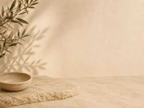 Coupe, tissu et pierre aux textures naturelles, pour le sens du toucher dans l’expérience Quinte'Sens.